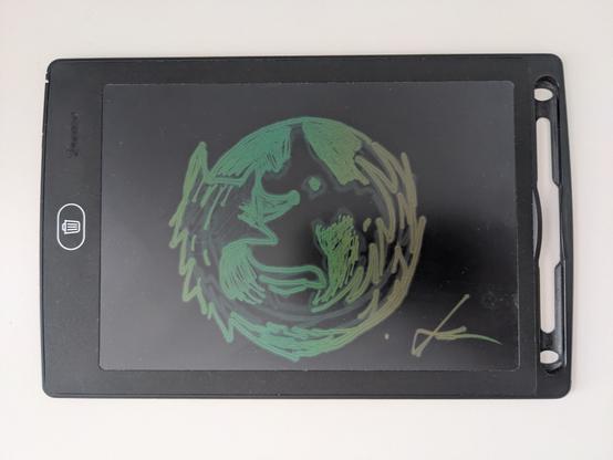 Tablet graficzny z rysunkiem